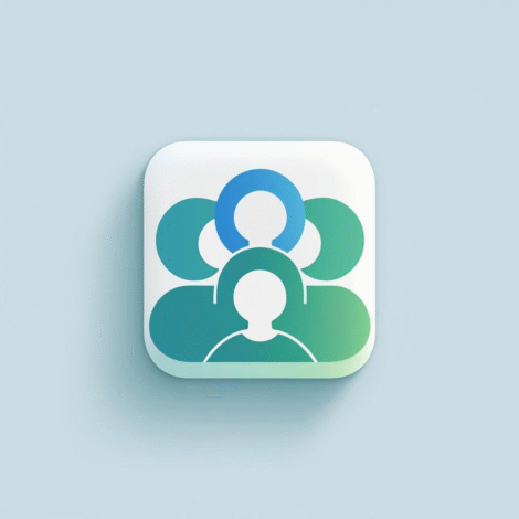 Modern Followers Icon with Depth and Vibrancy